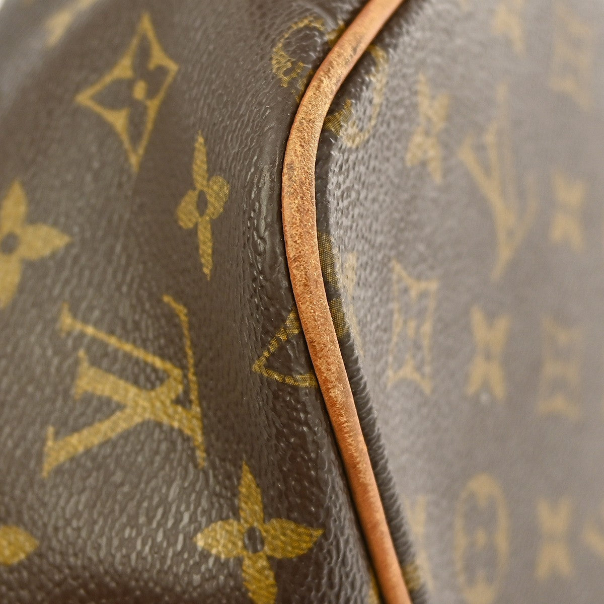 Louis Vuitton Palermo Handbag Monogram Canvas Brown Canvas Tote Bag Bag (Pre-Owned)