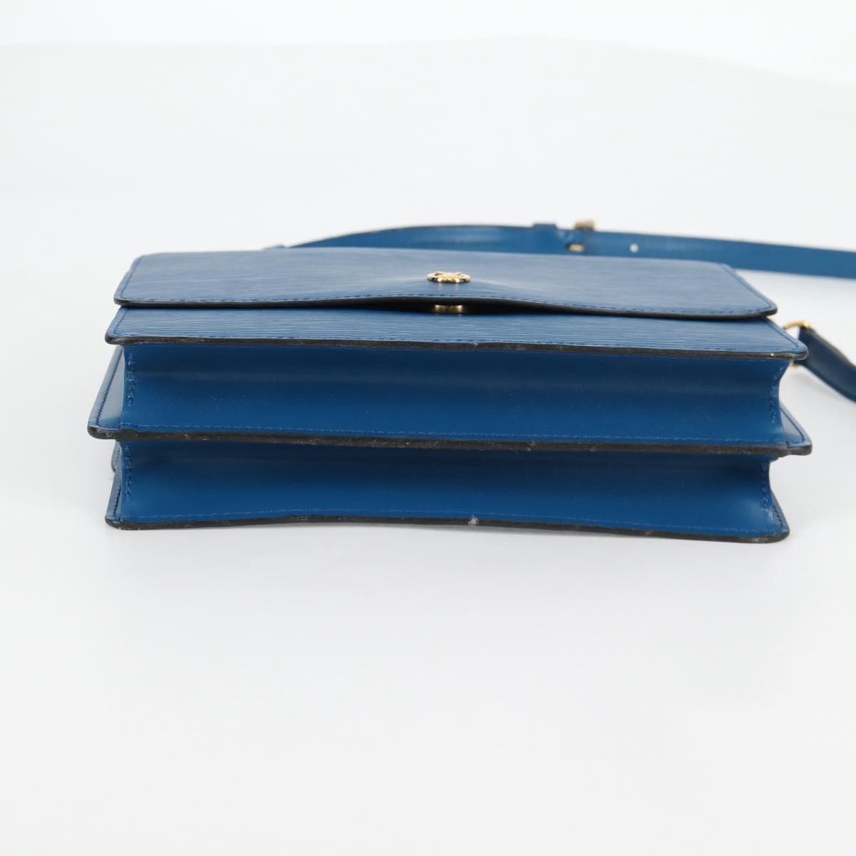 Louis Vuitton Grenelle Shoulder Bag Epi Leather Blue Leather Shoulder Bag Bag (Pre-Owned)