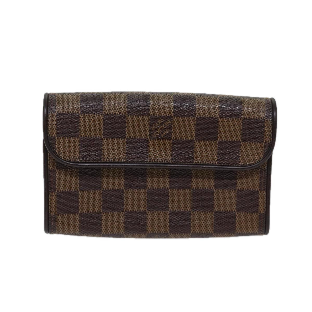 Louis Vuitton Florentine Waist Bag Damier Canvas Brown Canvas Clutche & Pouche Bag (Pre-Owned)