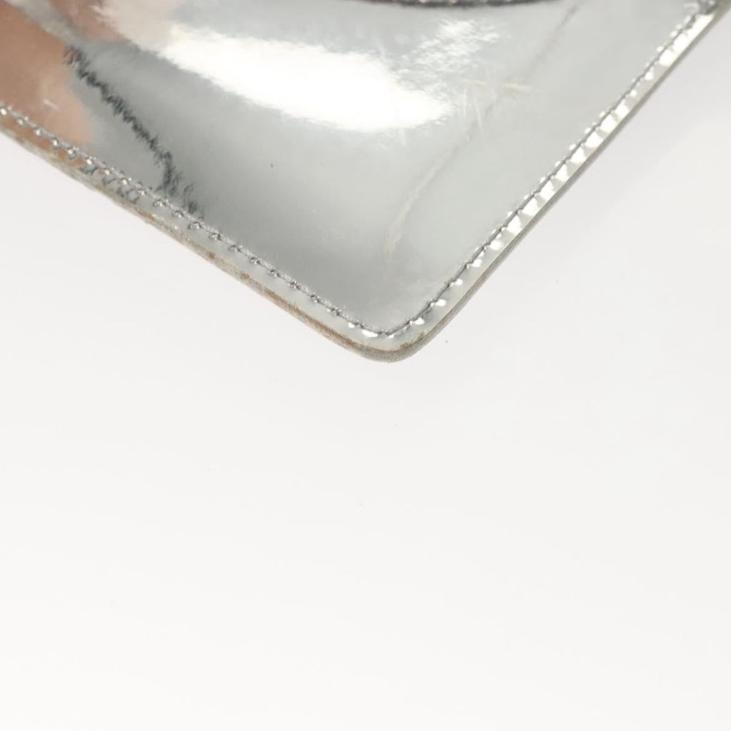Louis Vuitton Pochette Plate Monogram Mirror Silver Patent_Leather Clutche & Pouche Bag (Pre-Owned)