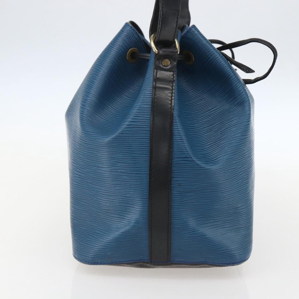 Louis Vuitton Bicolor Petit Noe Handbag Epi Leather Blue Leather Shoulder Bag Bag (Pre-Owned)