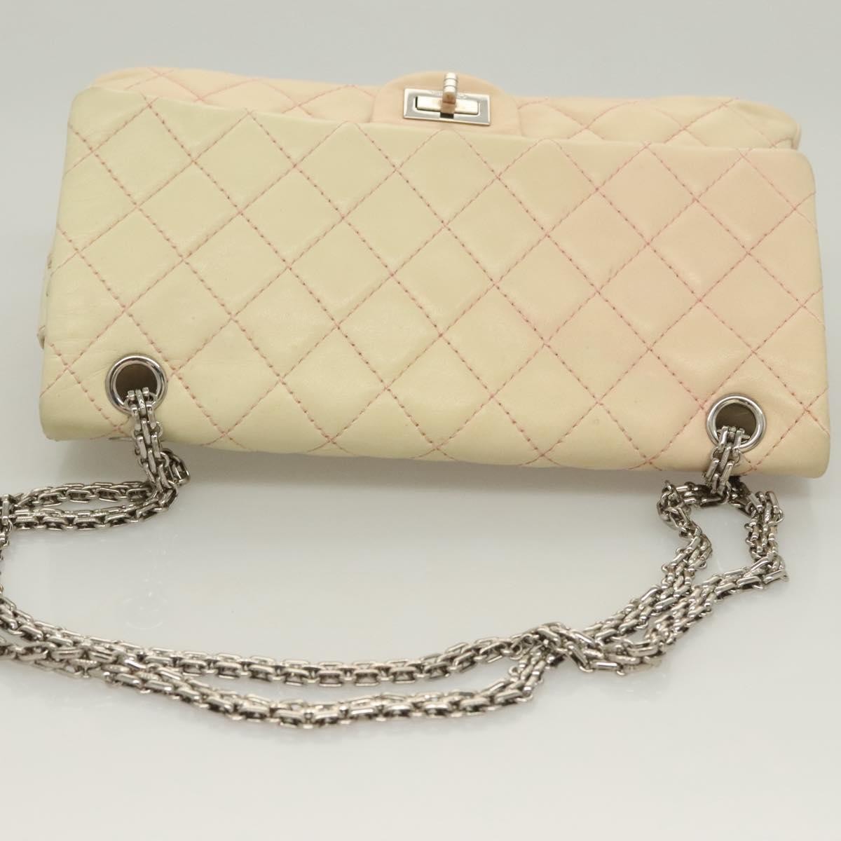 Chanel Reissue 2.55 Flap Bag Quilted Calfskin Pink Lamb_Skin Bag (Pre-Owned)