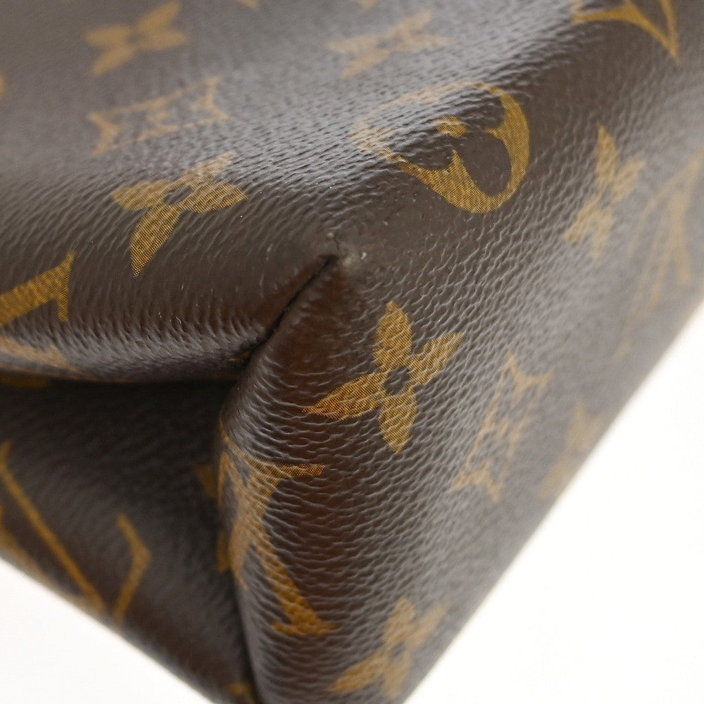 Louis Vuitton Locky Handbag Monogram Canvas With Leather Brown Canvas Handbag (Pre-Owned)