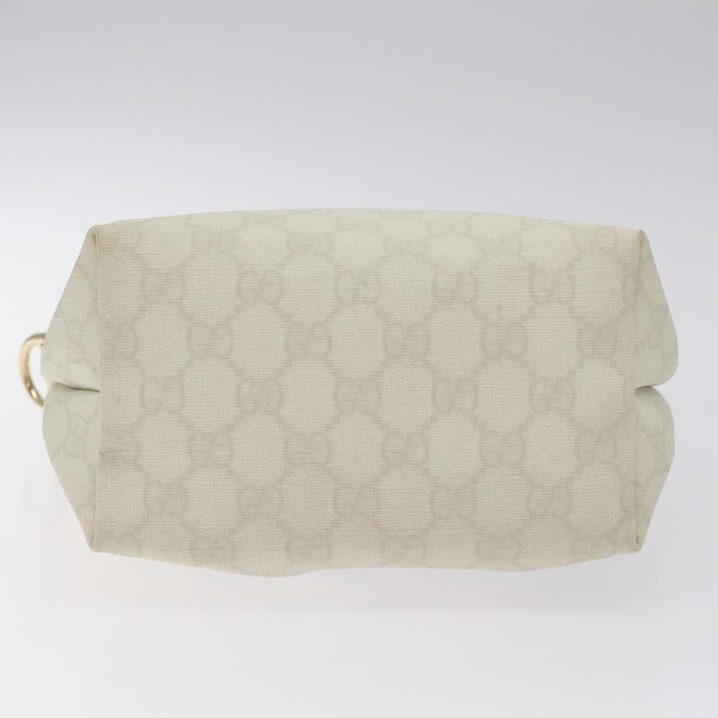 Gucci Vintage Tote Gg Canvas White Canvas Tote Bag Bag (Pre-Owned)