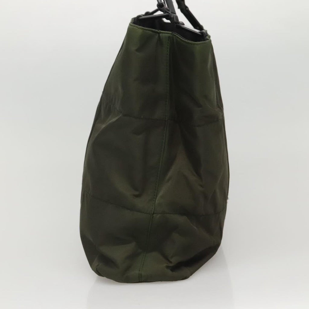 Prada Vintage Shoulder Bag Tessuto Khaki Nylon Shoulder Bag Bag (Pre-Owned)