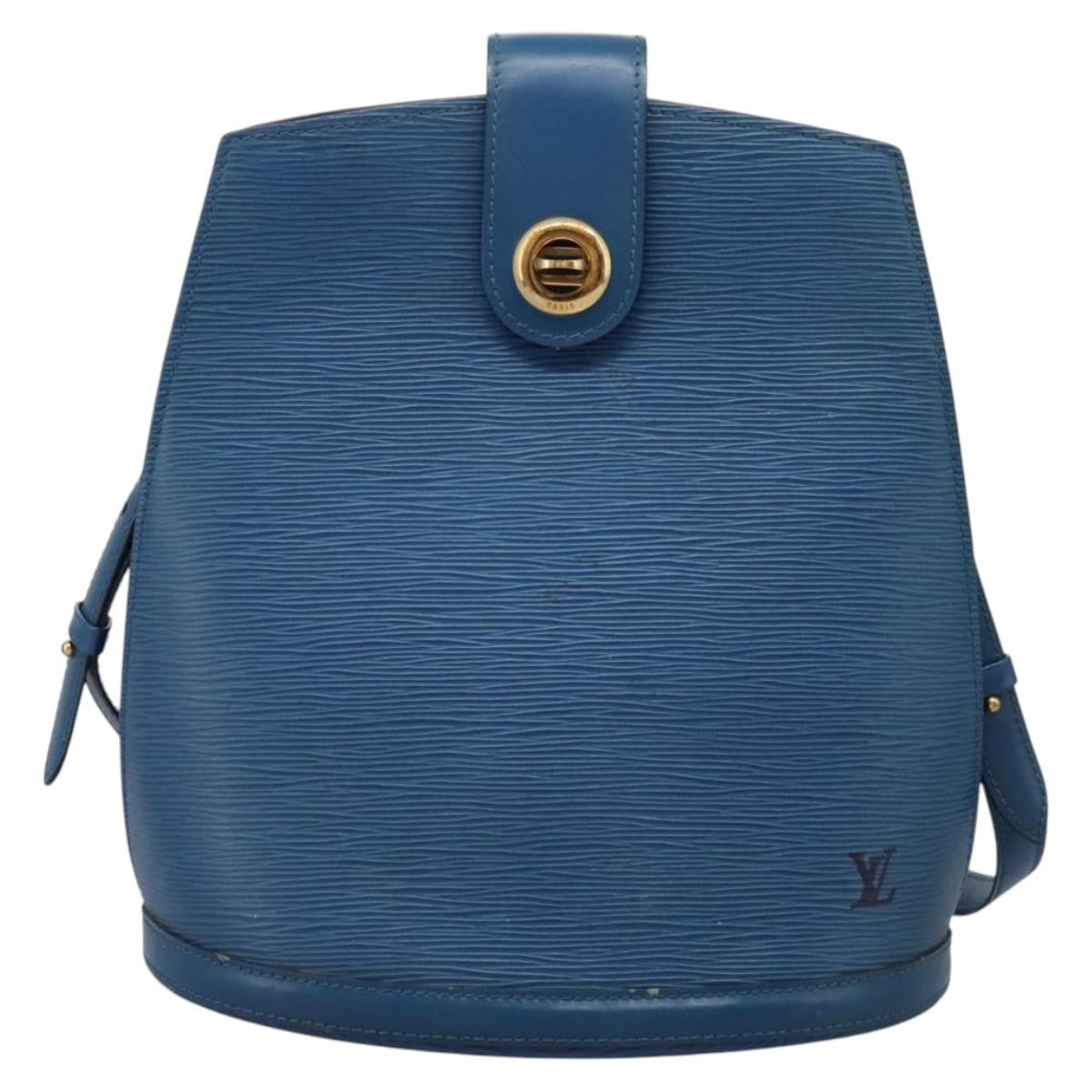 Louis Vuitton Cluny Shoulder Bag Epi Leather Blue Leather Shoulder Bag Bag (Pre-Owned)