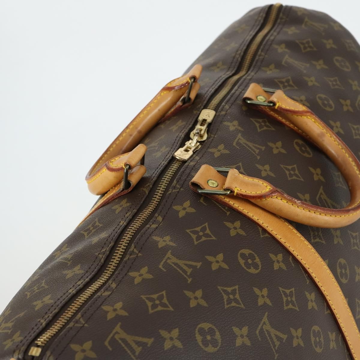 Louis Vuitton Keepall Bag Monogram Canvas Brown Canvas Travel Bag Bag (Pre-Owned)