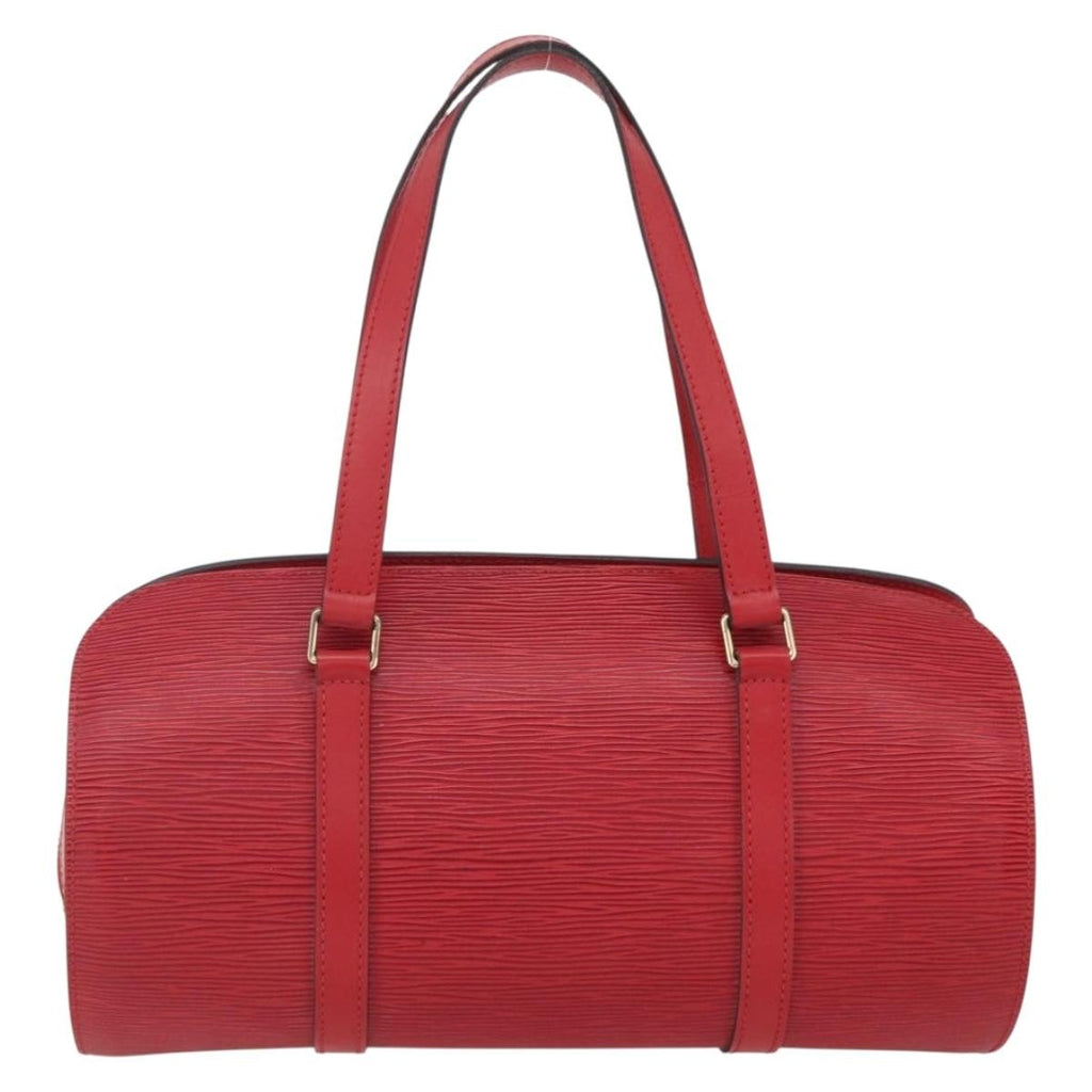 Louis Vuitton Soufflot Handbag Epi Leather Red Leather Shoulder Bag Bag (Pre-Owned)