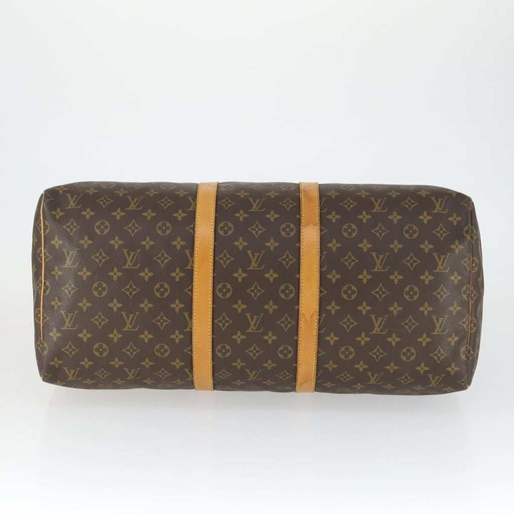 Louis Vuitton Keepall Bag Monogram Canvas Brown Canvas Travel Bag Bag (Pre-Owned)