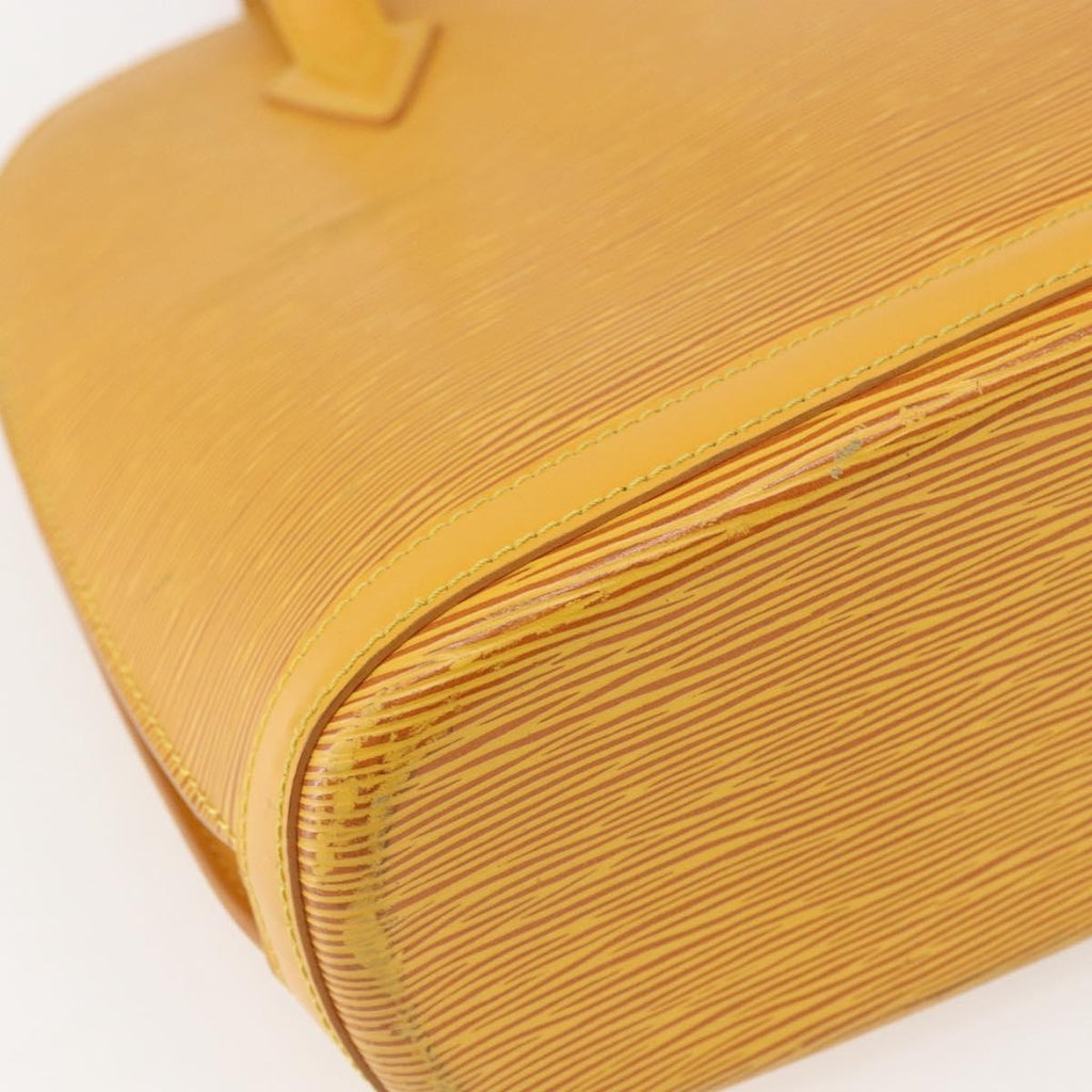 Louis Vuitton Lussac Handbag Epi Leather Yellow Leather Shoulder Bag Bag (Pre-Owned)