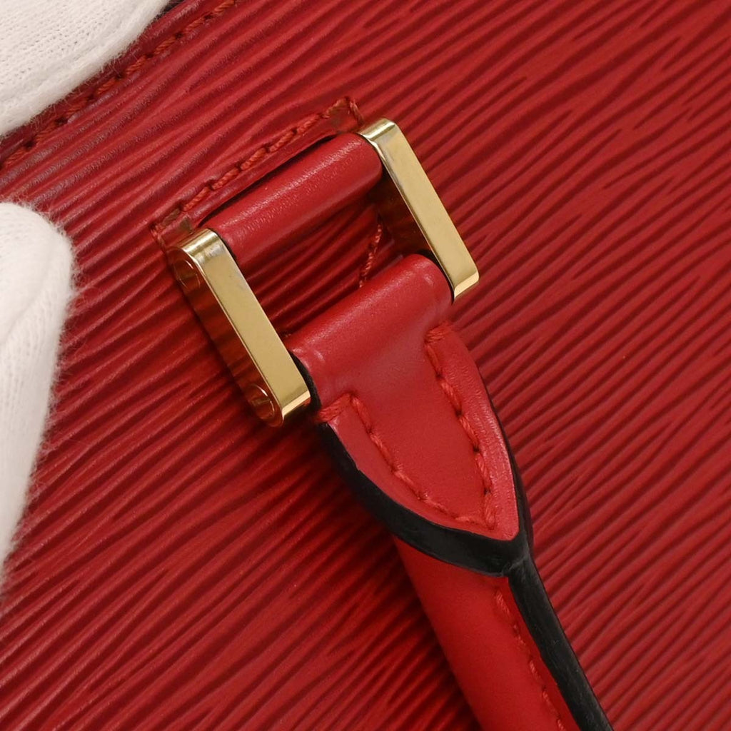 Louis Vuitton Pont Neuf Handbag Epi Leather Red Leather Handbag (Pre-Owned)
