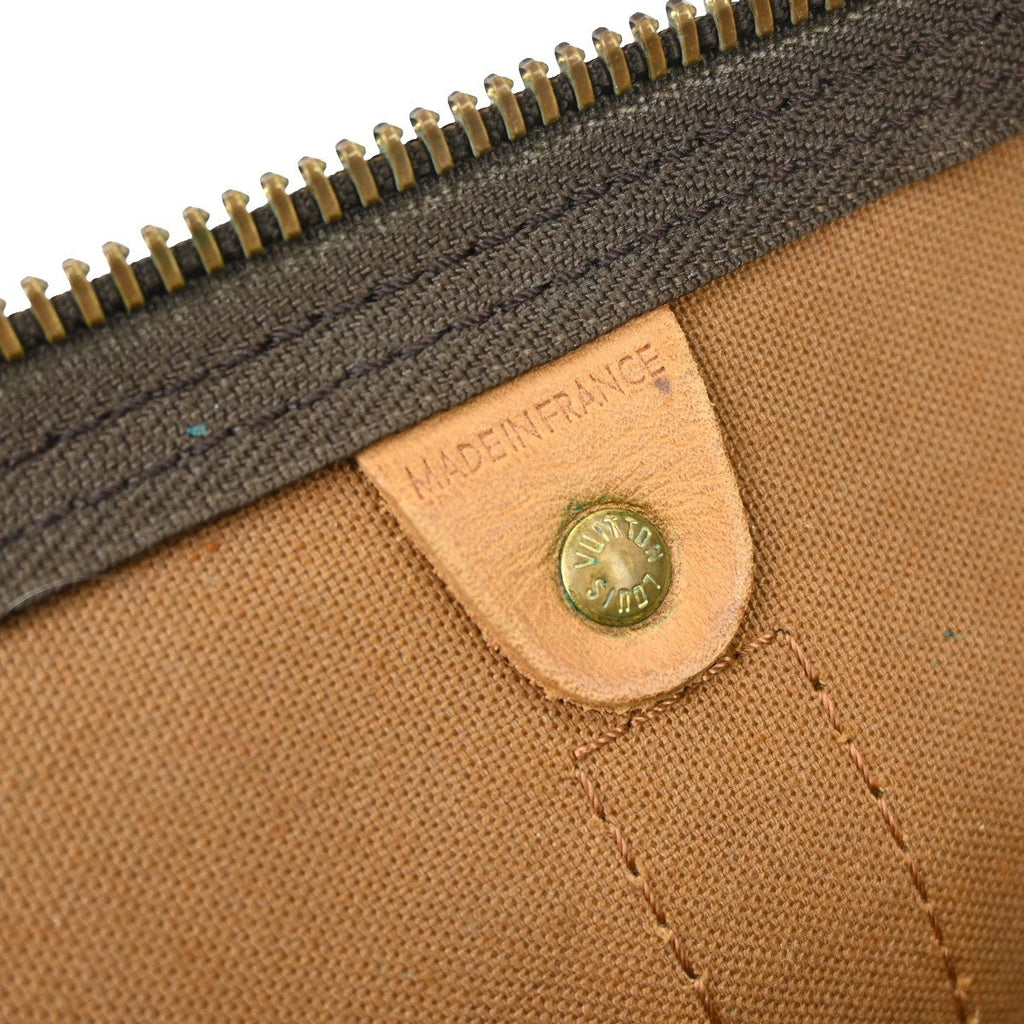 Louis Vuitton Keepall Bag Monogram Canvas Brown Canvas Travel Bag Bag (Pre-Owned)