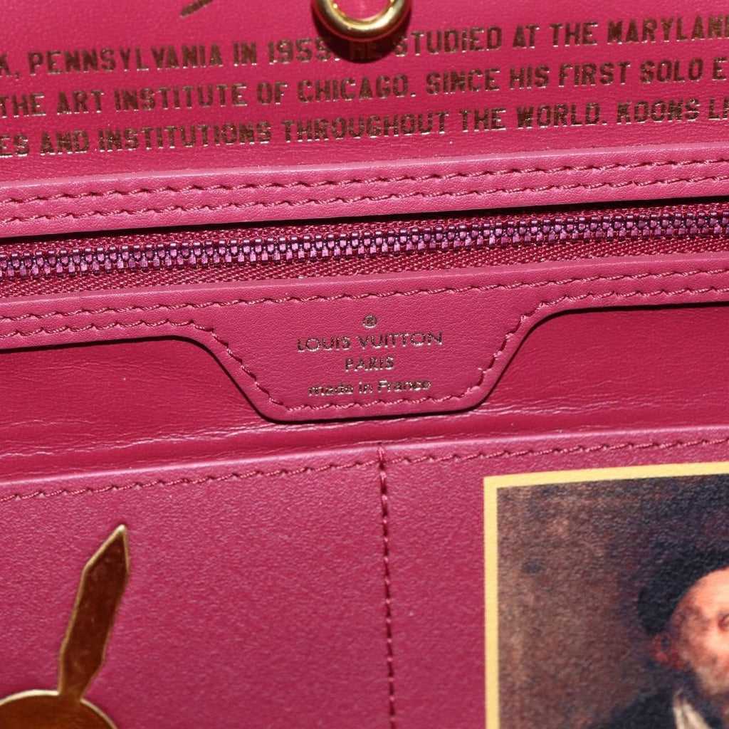 Louis Vuitton Neverfull Nm Tote Limited Edition Jeff Koons Titian Print Canvas Multicolour Canvas Tote Bag Bag (Pre-Owned)