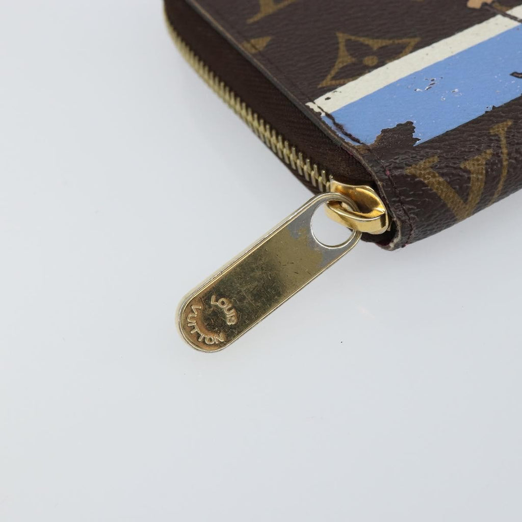 Louis Vuitton Zippy Wallet Canvas Brown Canvas Wallets Accessory (Pre-Owned)