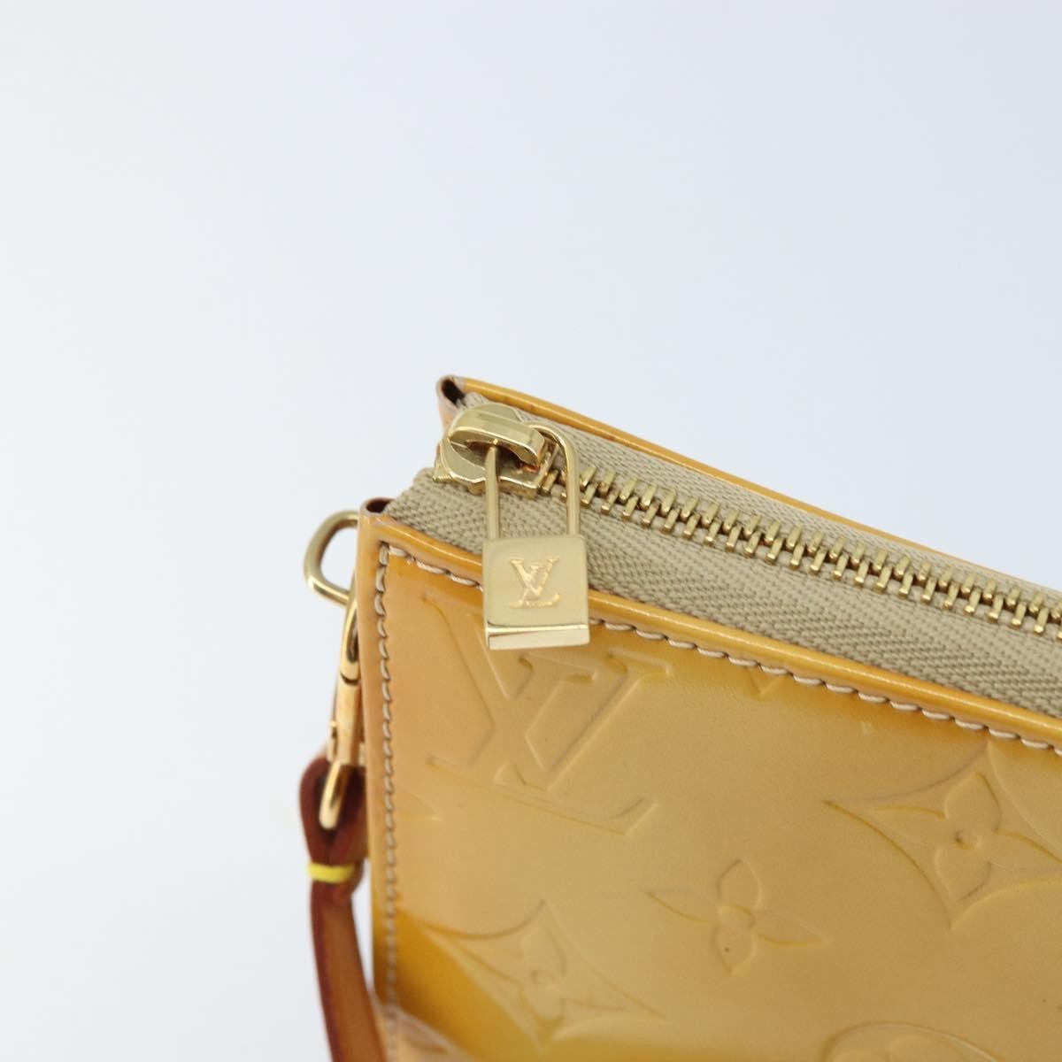 Louis Vuitton Lexington Pochette Patent Leather Beige Patent_Leather Clutche & Pouche Bag (Pre-Owned)