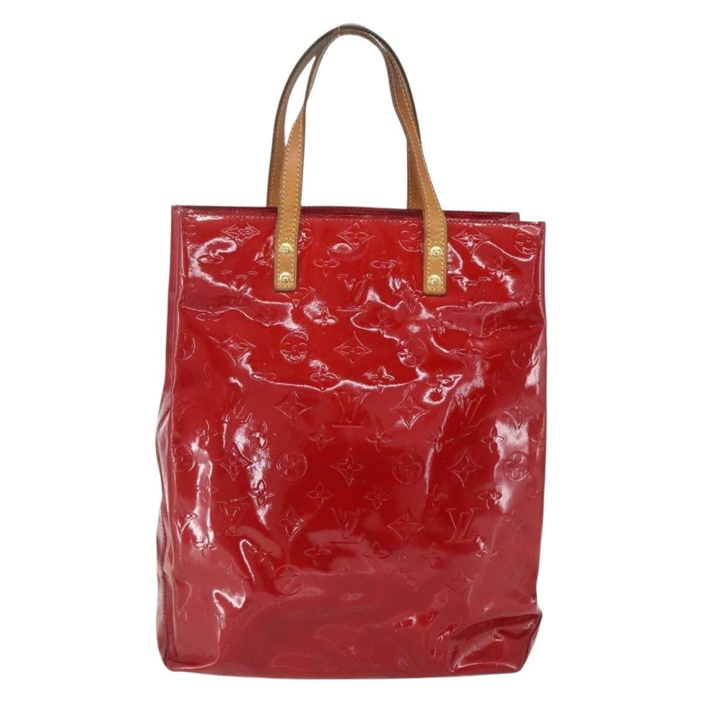 Louis Vuitton Reade Handbag Monogram Vernis Red Patent_Leather Handbag (Pre-Owned)