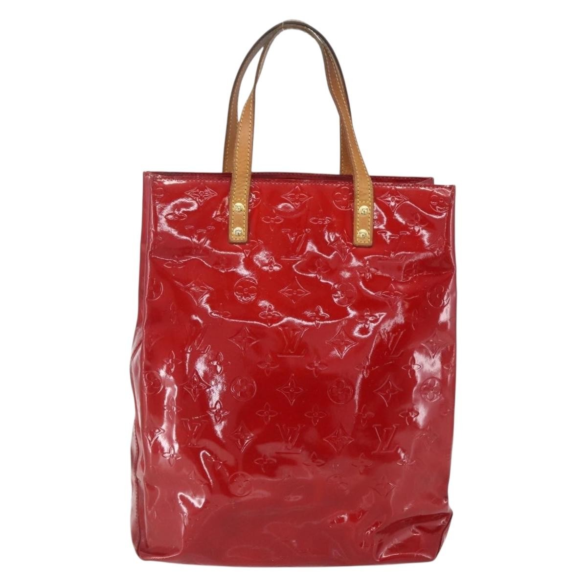 Louis Vuitton Reade Handbag Monogram Vernis Red Patent_Leather Handbag (Pre-Owned)