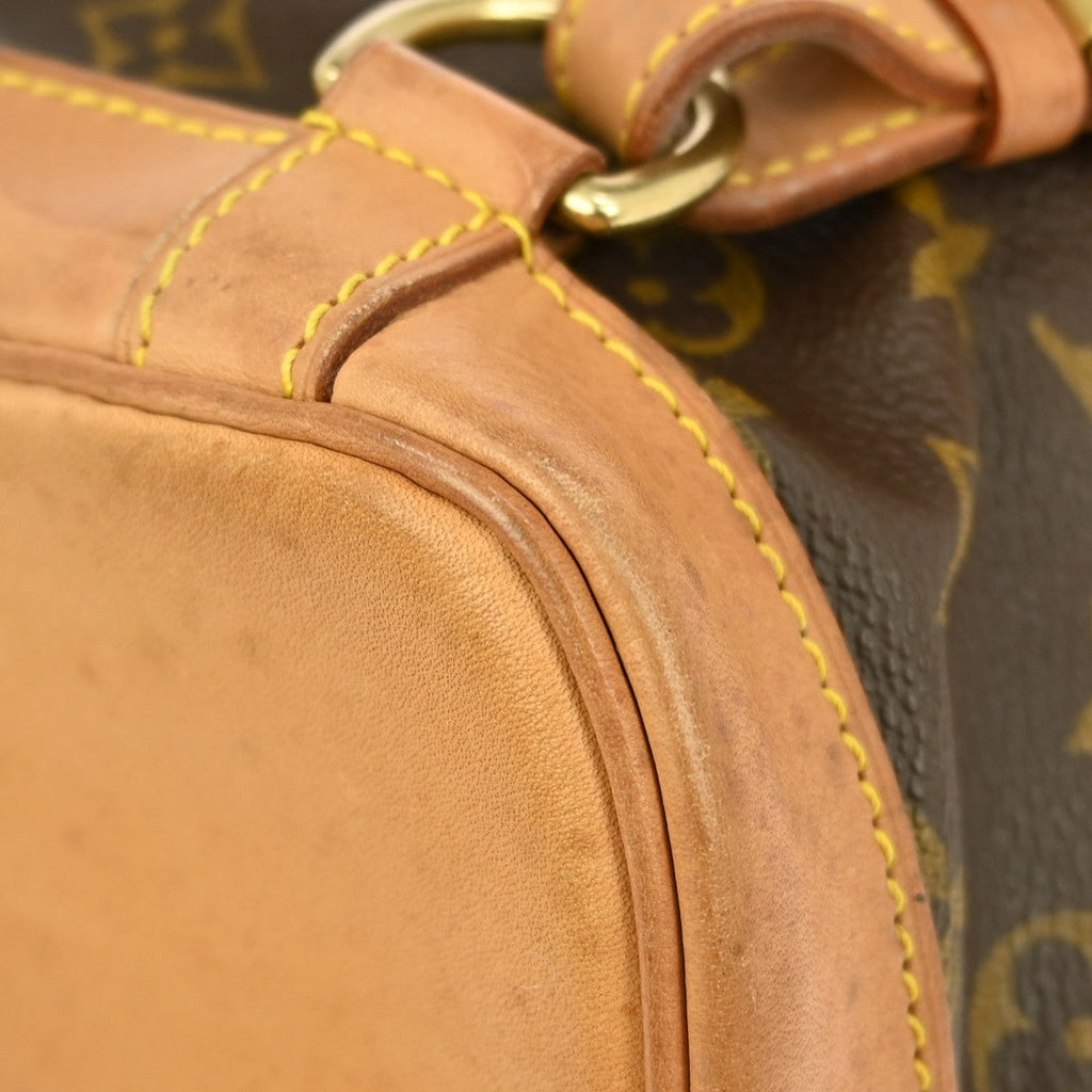 Louis Vuitton Montsouris Backpack Monogram Canvas Brown Canvas Backpack Bag (Pre-Owned)