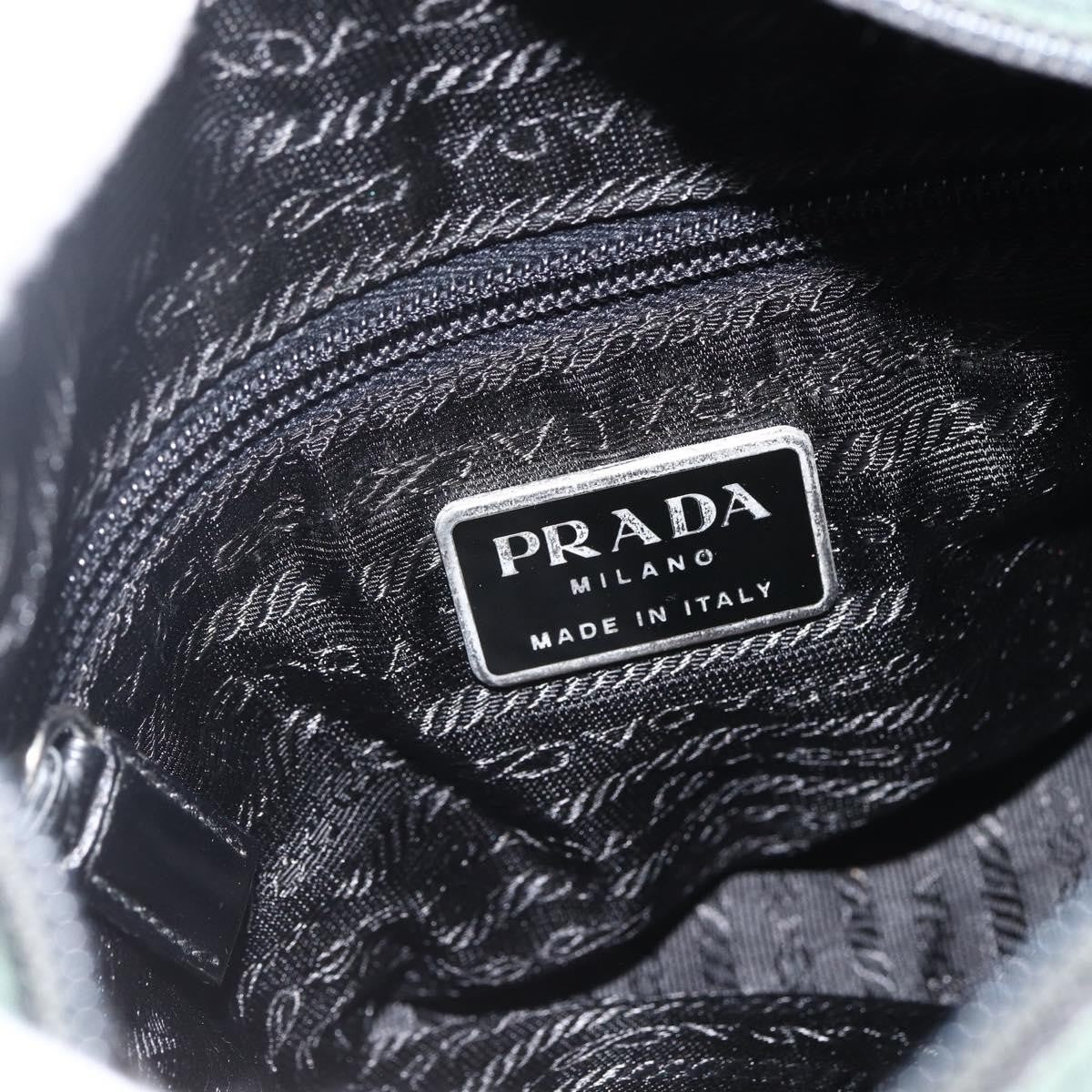 Prada Buckle Messenger Bag Tessuto Green Nylon Shoulder Bag Bag (Pre-Owned)