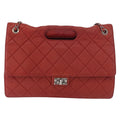 Chanel 2.55 Shoulder Bag Leather Red Leather Handbag (Pre-Owned)