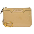 Louis Vuitton Pochette Clés Nm Monogram Vernis Patent Leather Beige Patent_Leather Wallets Accessory (Pre-Owned)