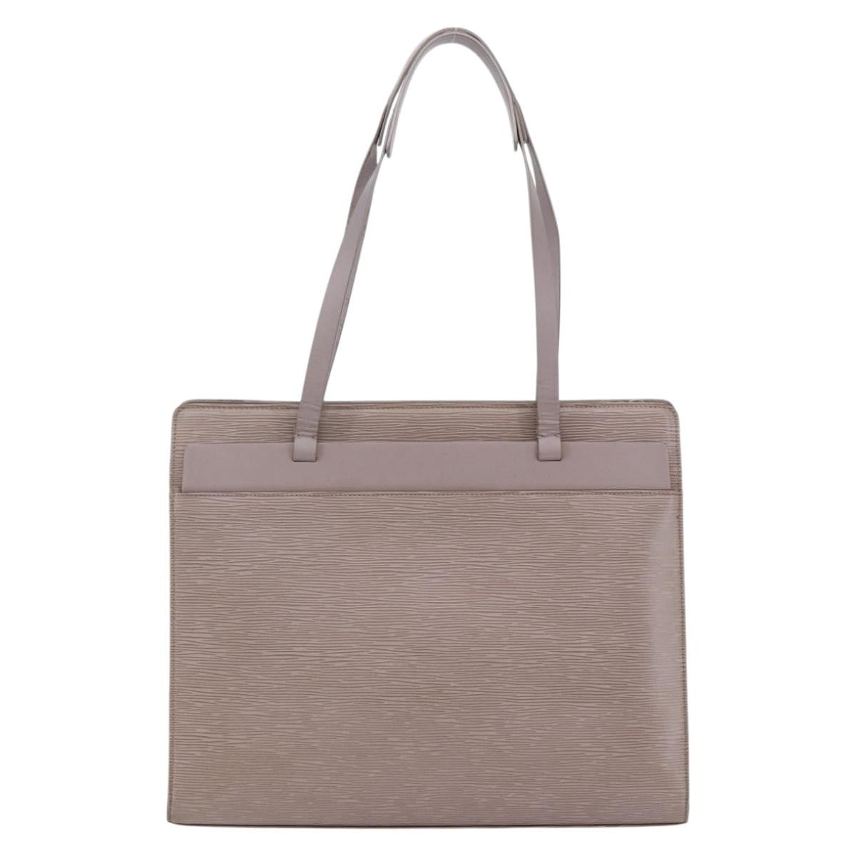 Louis Vuitton Croisette Handbag Epi Leather Purple Leather Tote Bag Bag (Pre-Owned)
