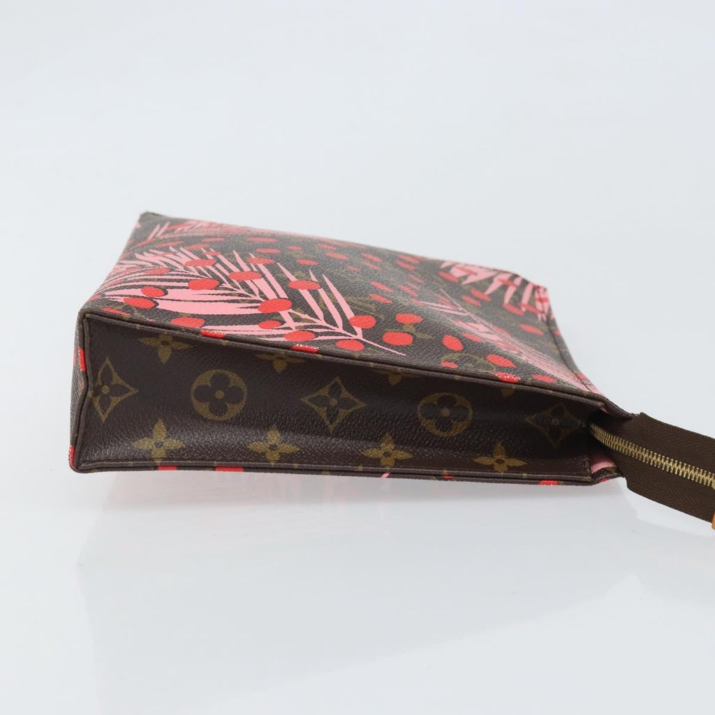 Louis Vuitton Toiletry Pouch Limited Edition Monogram Jungle Dots Red Canvas Clutche & Pouche Bag (Pre-Owned)