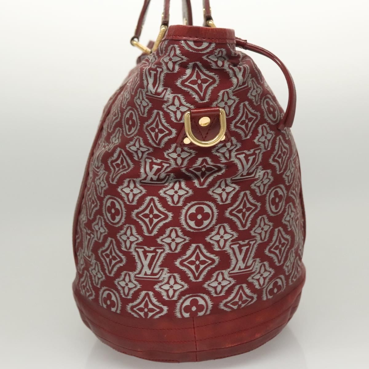 Louis Vuitton Aviator Handbag Limited Edition Monogram Jacquard Burgundy Canvas Handbag (Pre-Owned)