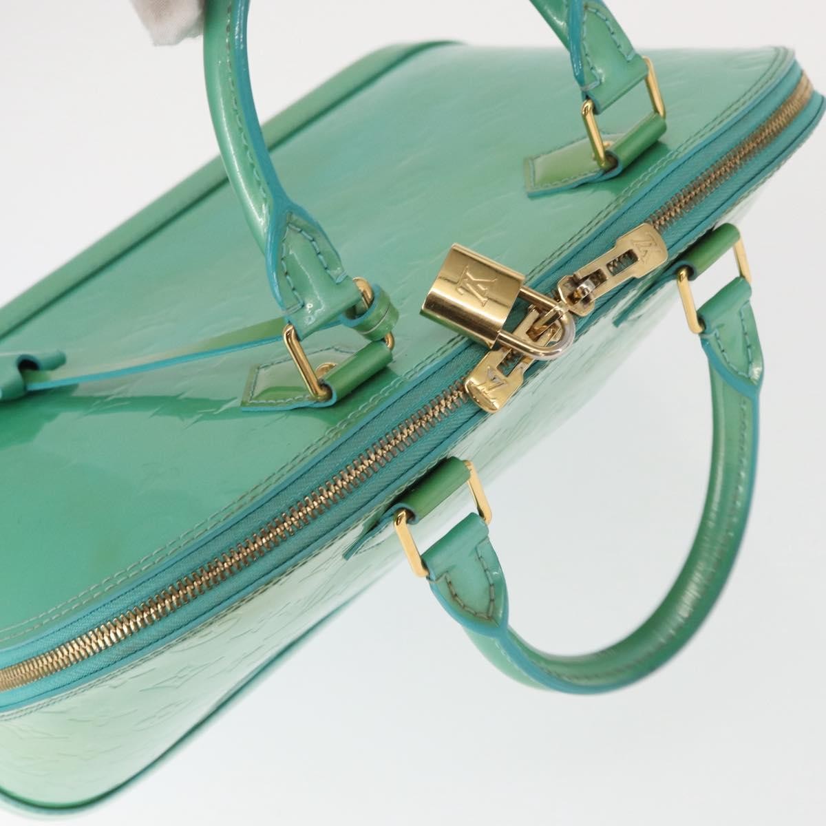 Louis Vuitton Alma Handbag Patent Leather Blue Patent_Leather Handbag (Pre-Owned)