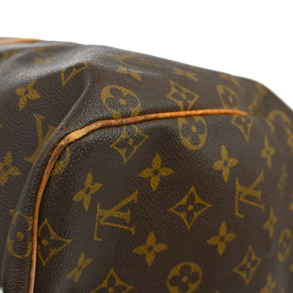 Louis Vuitton Keepall Bag Monogram Canvas Brown Canvas Travel Bag Bag (Pre-Owned)