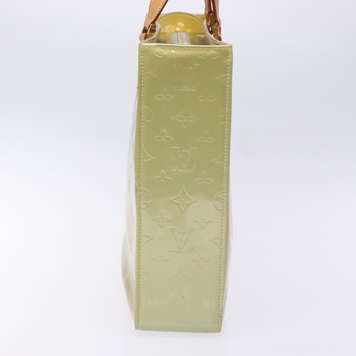 Louis Vuitton Columbus Handbag Monogram Vernis Beige Patent_Leather Tote Bag Bag (Pre-Owned)