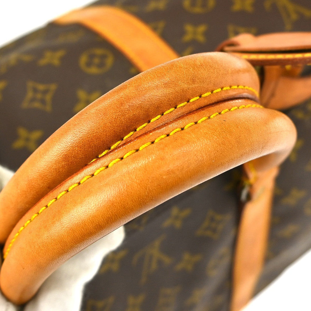 Louis Vuitton Keepall Bag Monogram Canvas Brown Canvas Travel Bag Bag (Pre-Owned)