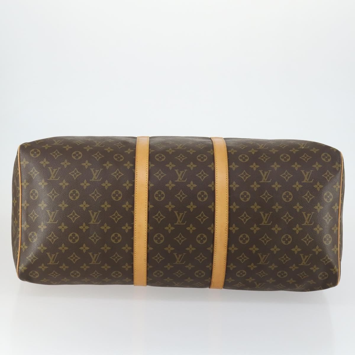 Louis Vuitton Keepall Bag Monogram Canvas Brown Canvas Travel Bag Bag (Pre-Owned)
