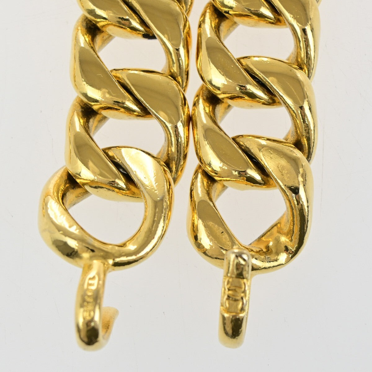 Chanel Cc Chunky Chain-Link Belt Gold-Plated Gold Gold_Plated Accessory (Pre-Owned)