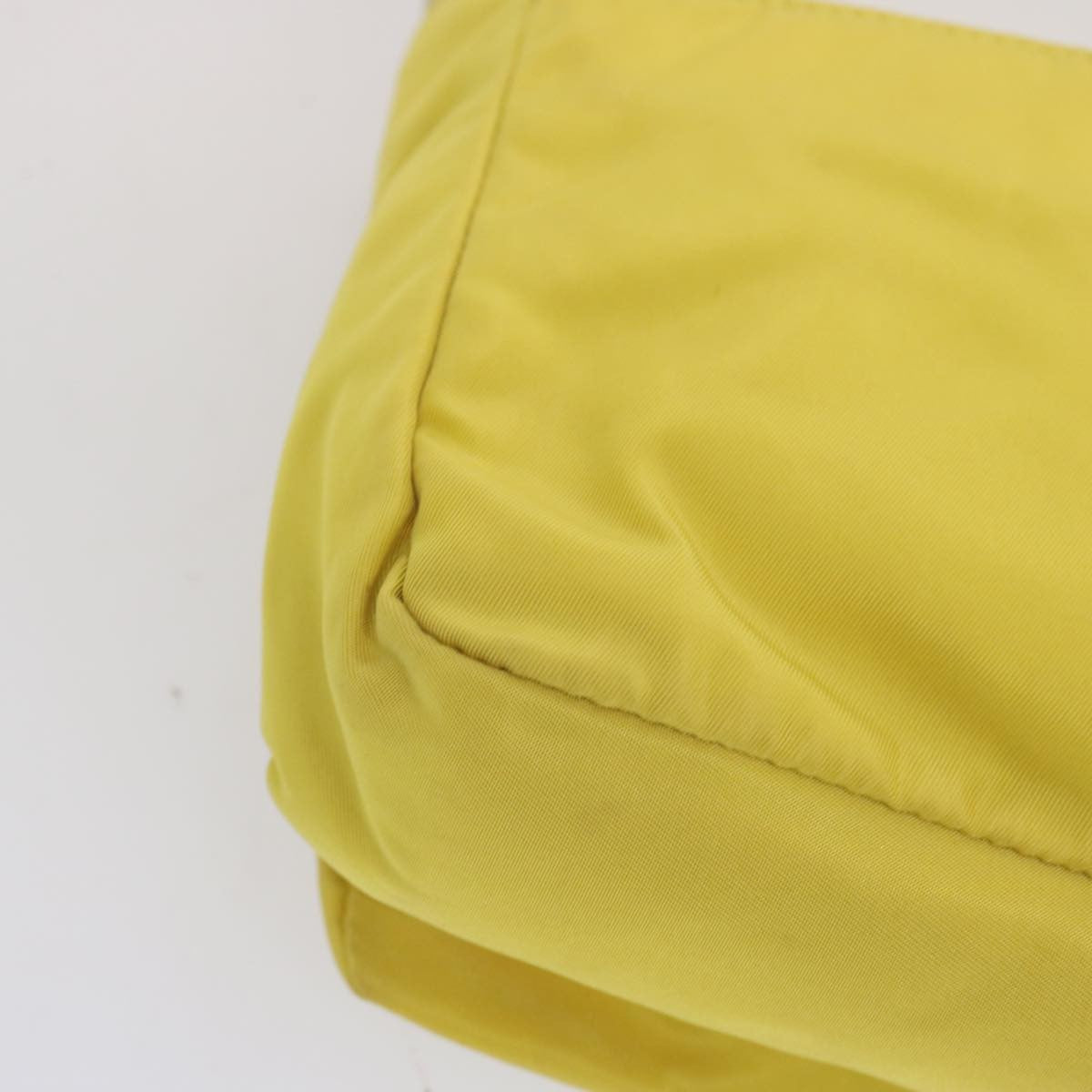 Prada Vintage Shoulder Bag Tessuto Yellow Nylon Shoulder Bag Bag (Pre-Owned)
