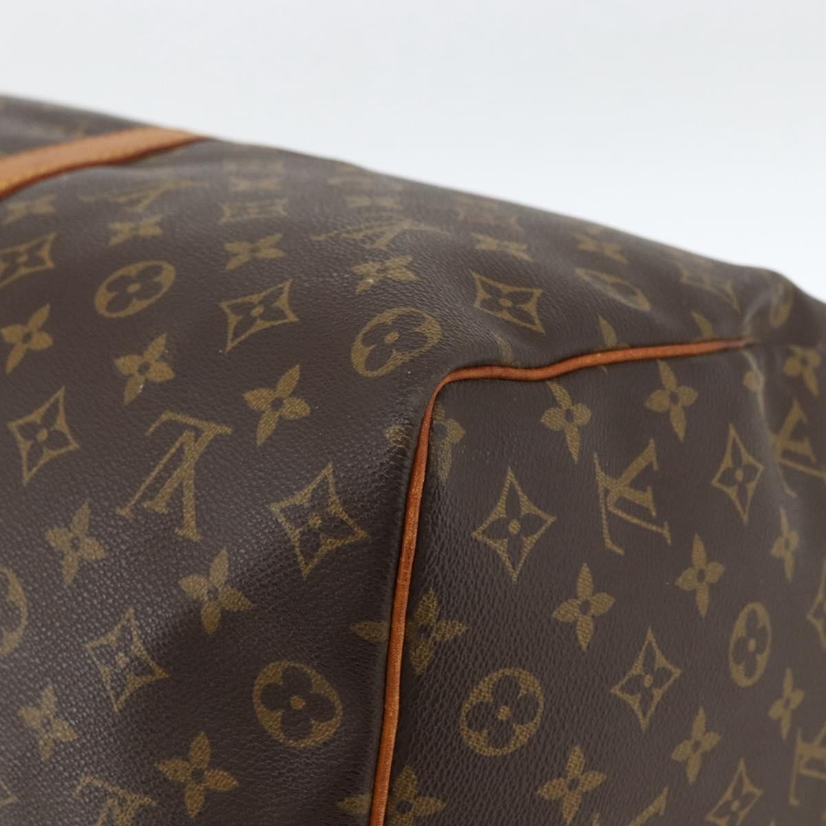 Louis Vuitton Keepall Bag Monogram Canvas Brown Canvas Travel Bag Bag (Pre-Owned)