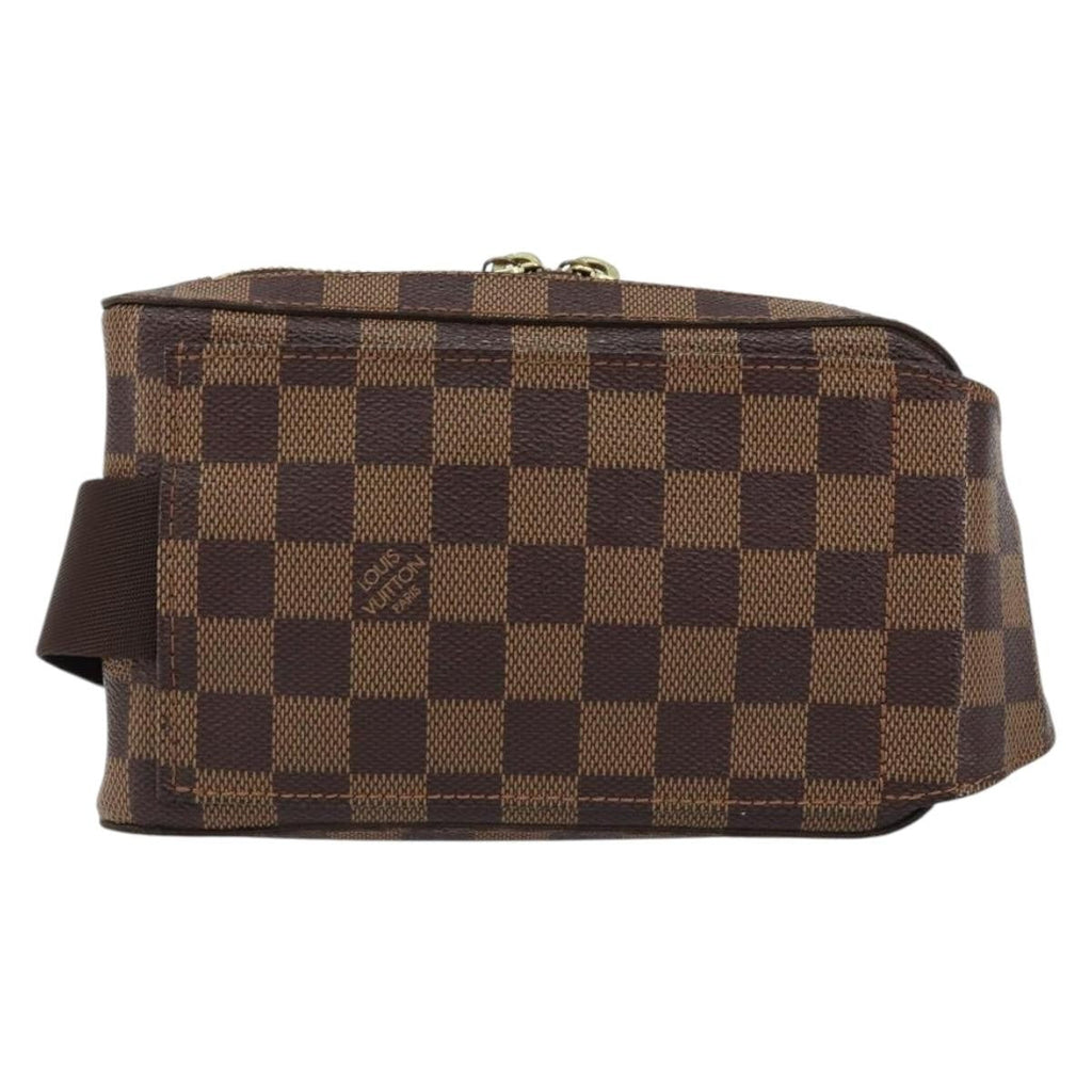 Louis Vuitton Geronimos Waist Bag Damier Brown Canvas Shoulder Bag Bag (Pre-Owned)