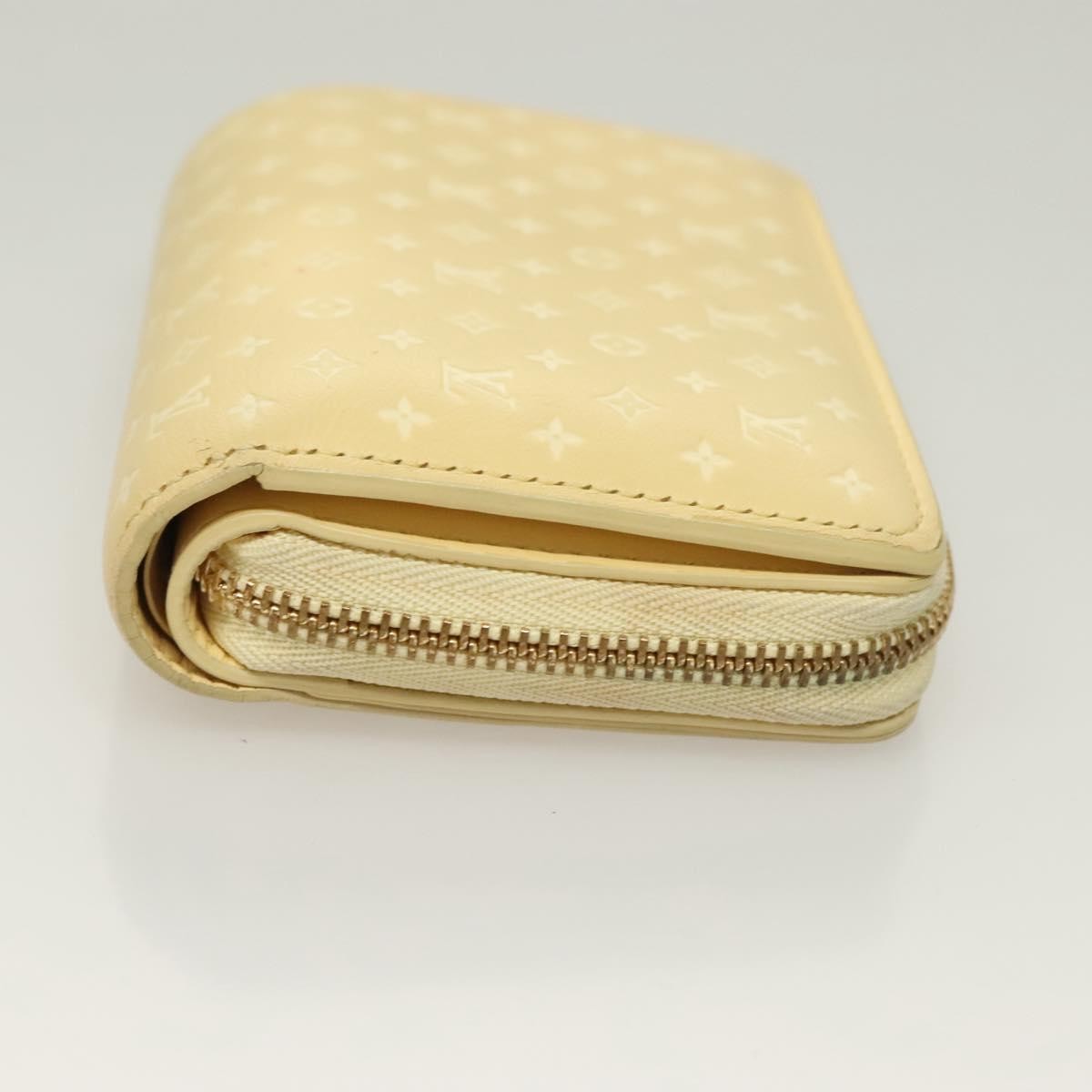 Louis Vuitton Lou Wallet Nanogram Leather Beige Leather Wallets Accessory (Pre-Owned)