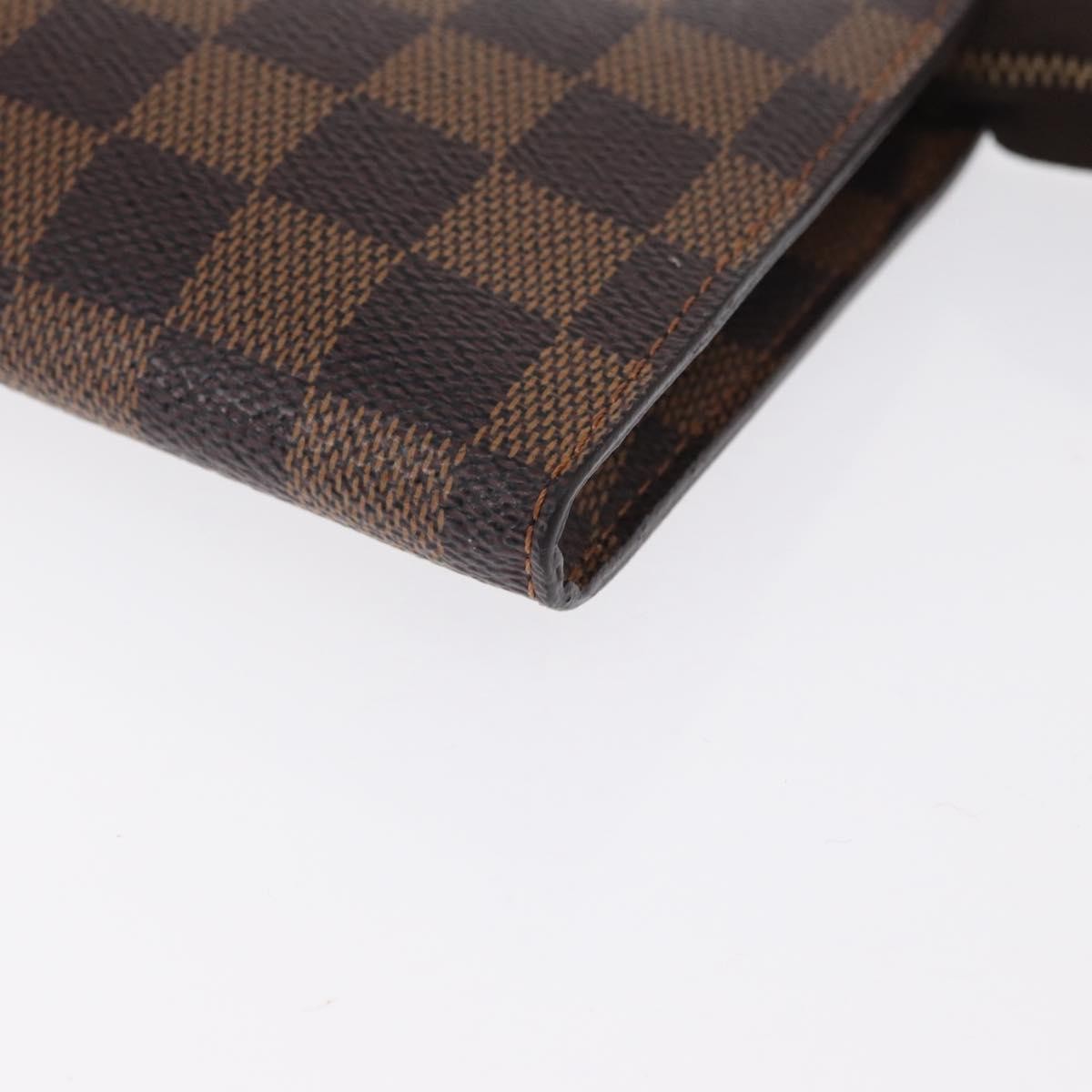 Louis Vuitton Marais Bucket Zip Pouch Damier Brown Canvas Clutche & Pouche Bag (Pre-Owned)