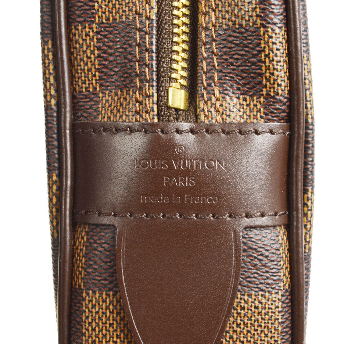 Louis Vuitton Porte-Documents Voyage Briefcase Damier Brown Canvas Briefcase Bag (Pre-Owned)