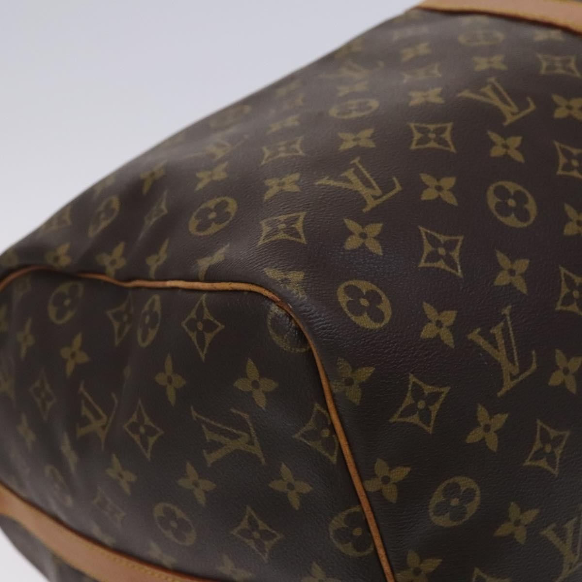 Louis Vuitton Keepall Bandouliere Bag Monogram Canvas Brown Canvas Travel Bag Bag (Pre-Owned)