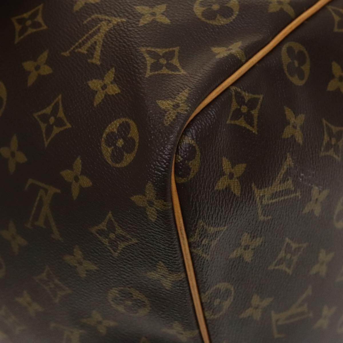 Louis Vuitton Keepall Bag Monogram Canvas Brown Canvas Travel Bag Bag (Pre-Owned)