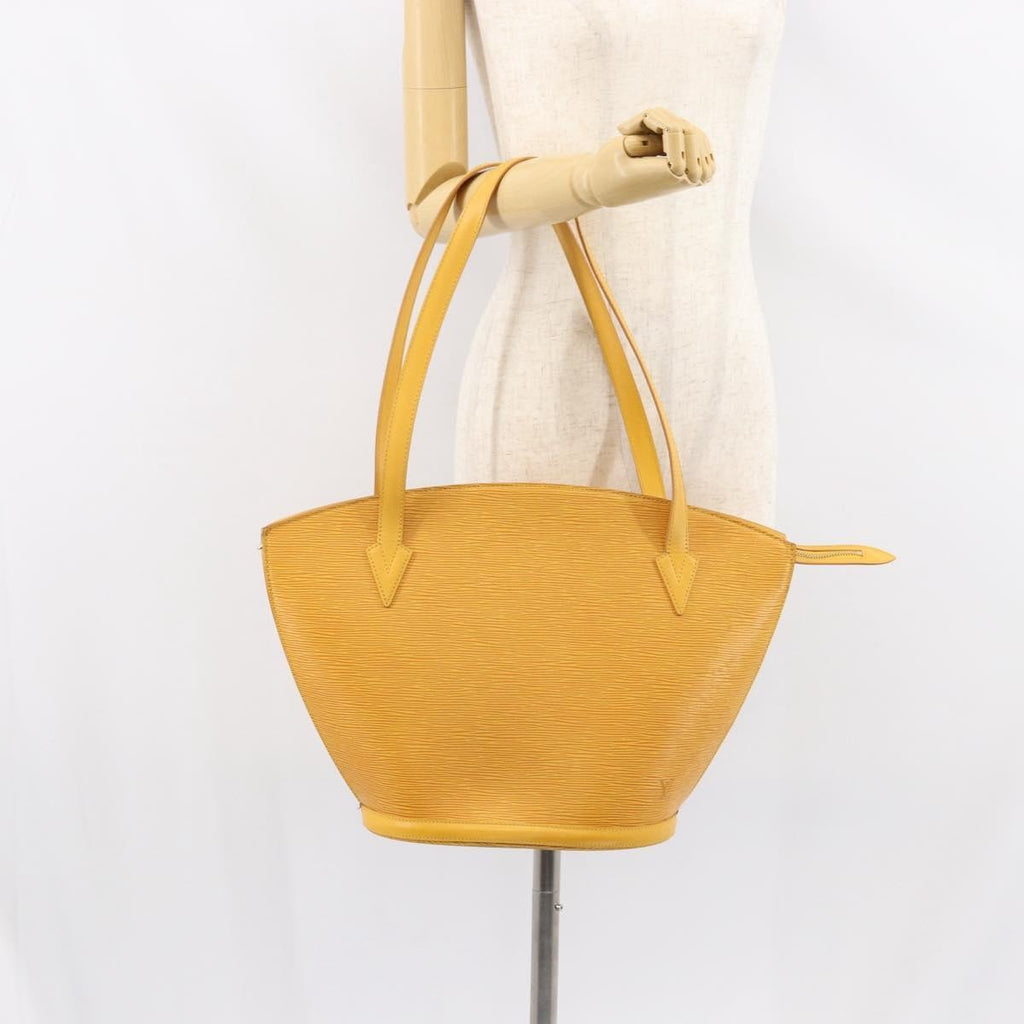 Louis Vuitton Saint Jacques Handbag Epi Leather Yellow Leather Handbag (Pre-Owned)