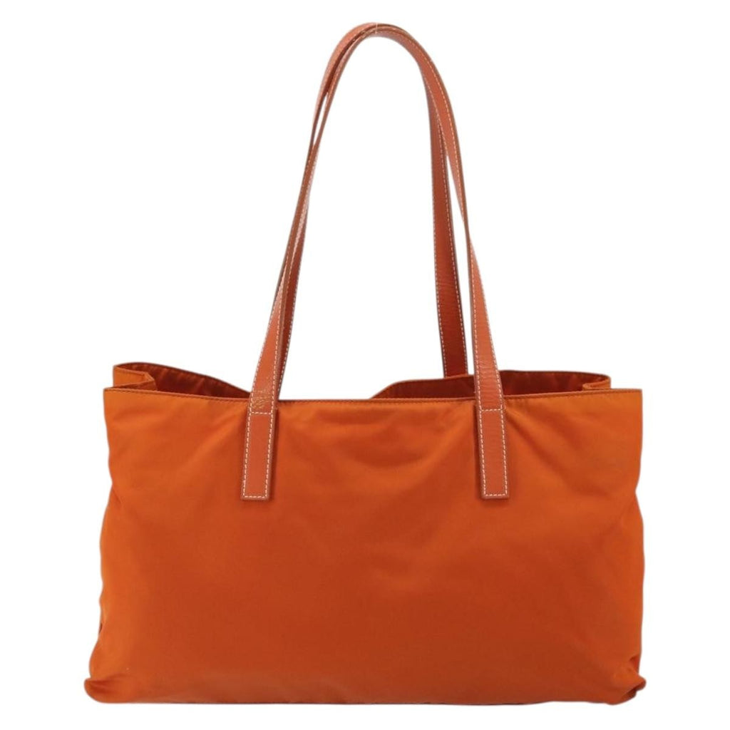 Prada Vintage Tote Tessuto Orange Nylon Tote Bag Bag (Pre-Owned)