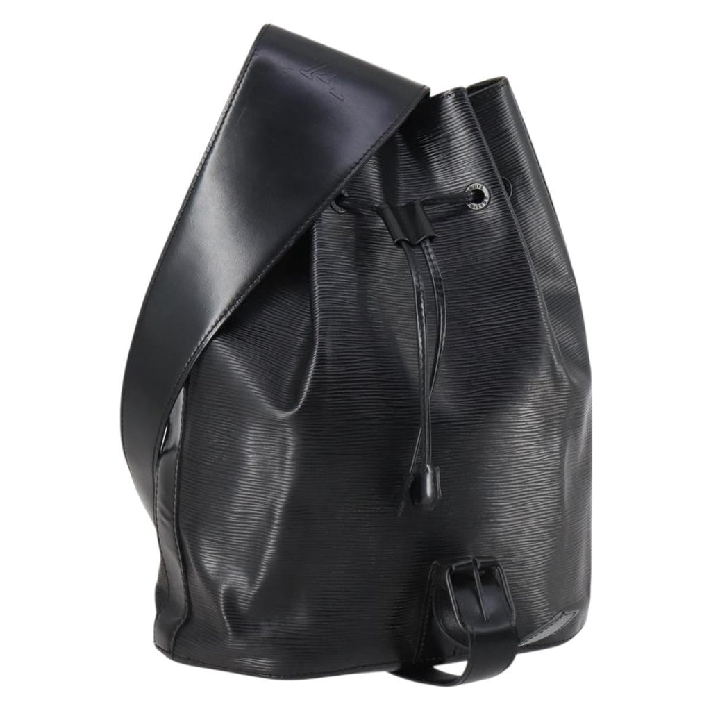 Louis Vuitton Sac A Dos Drawstring Backpack Epi Leather Black Leather Bag (Pre-Owned)