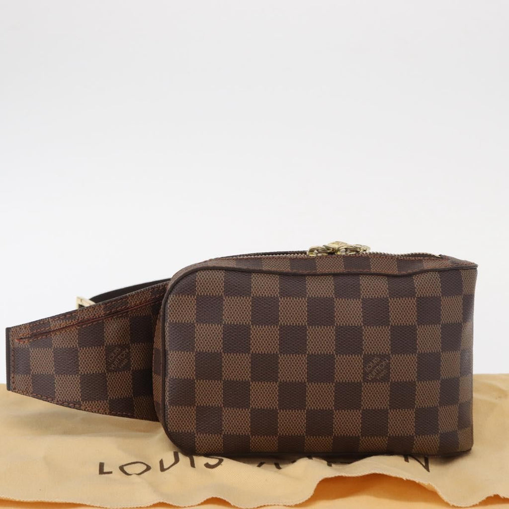 Louis Vuitton Geronimos Waist Bag Damier Brown Canvas Clutche & Pouche Bag (Pre-Owned)