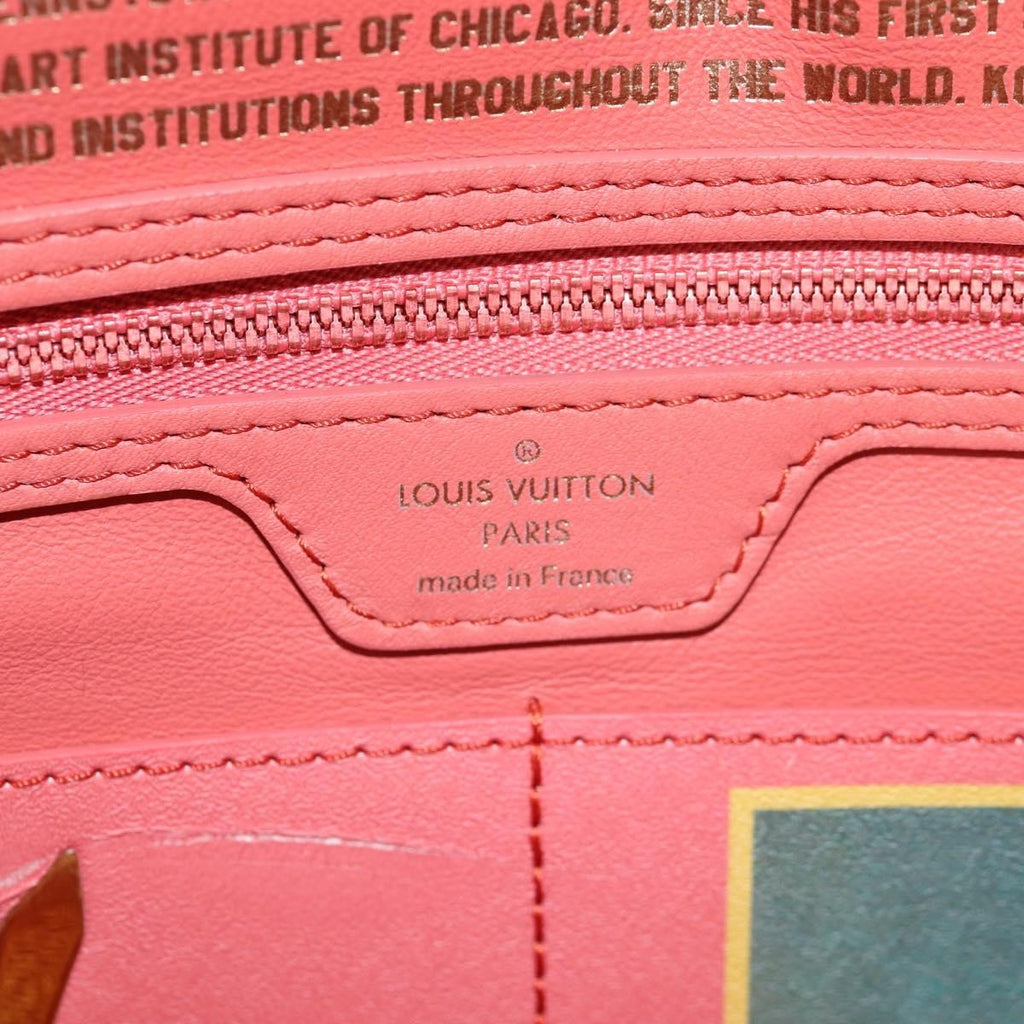 Louis Vuitton Neverfull Nm Tote Limited Edition Jeff Koons Boucher Print Canvas Multicolour Canvas Tote Bag Bag (Pre-Owned)