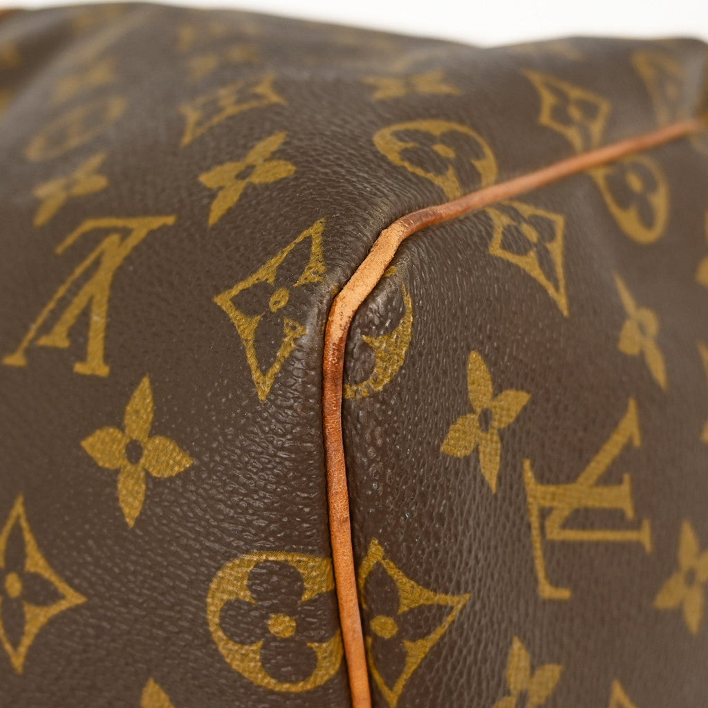 Louis Vuitton Keepall Bag Monogram Canvas Brown Canvas Travel Bag Bag (Pre-Owned)