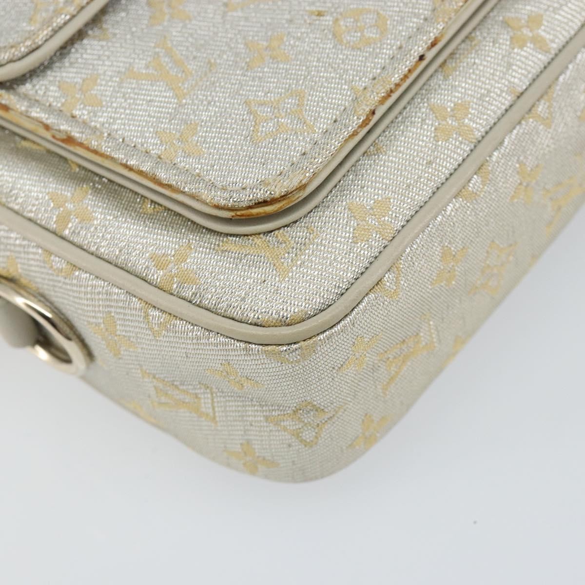 Louis Vuitton Mckenna Shoulder Bag Mini Lin Gold Canvas Bag (Pre-Owned)