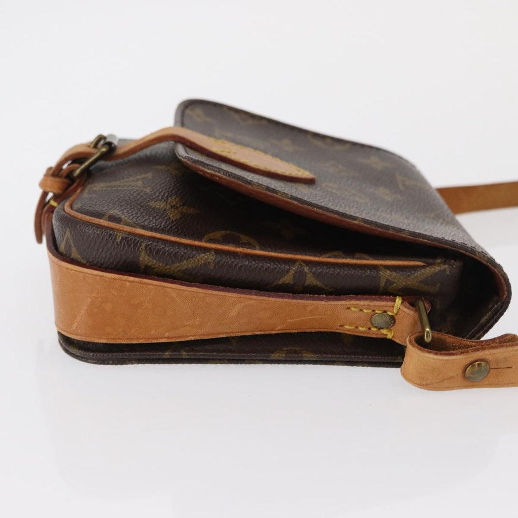 Louis Vuitton Cartouchiere Handbag Monogram Canvas Brown Canvas Shoulder Bag Bag (Pre-Owned)